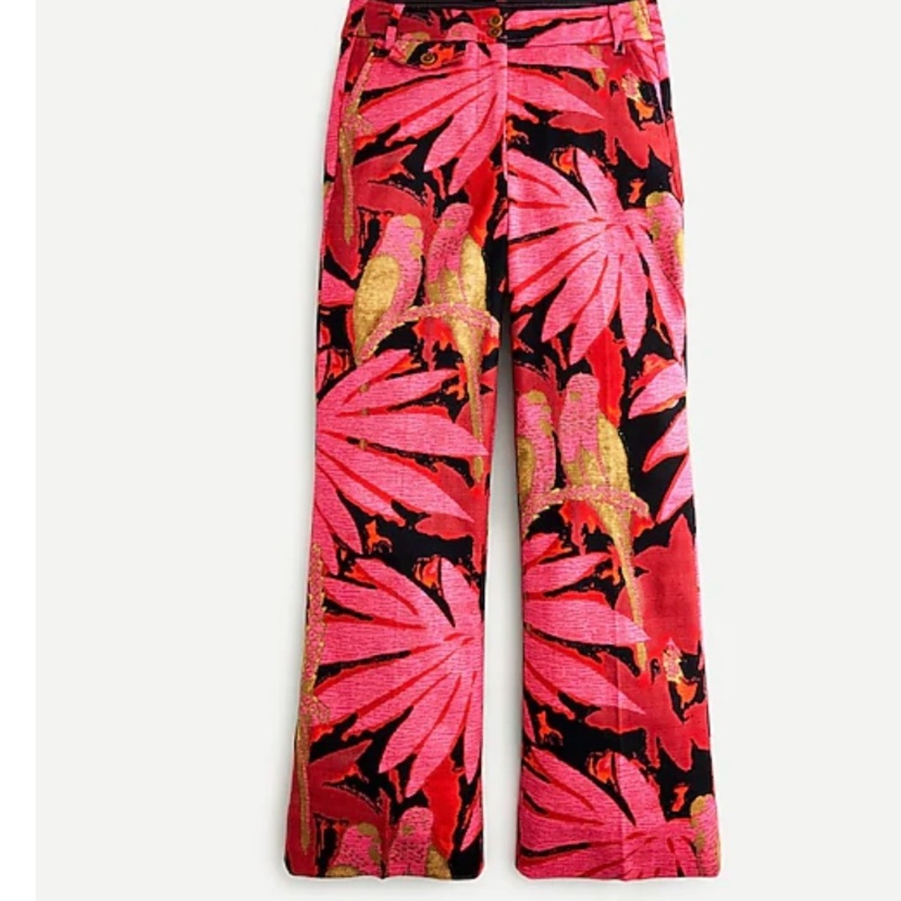 NWT J CREW Pink Red pants